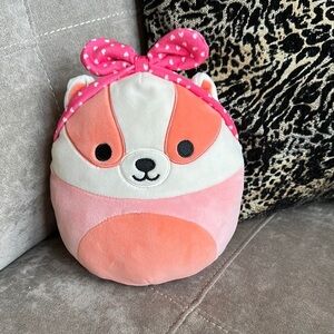 Squishmallows Pink and Orange Plush Bag